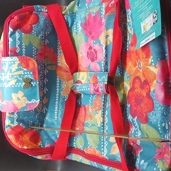 Pioneer Woman Wildflower Whimsy Insulated Tote & 3 Flea Market Coasters - Picture 3 of 5